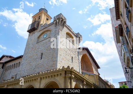 La chiesa di San Nicola in Pamplona Foto Stock