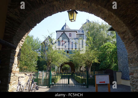 Runkel al fiume Lahn Germania ovest Foto Stock