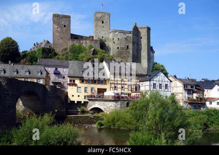 Runkel al fiume Lahn Germania ovest Foto Stock