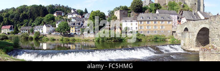 Runkel al fiume Lahn Germania ovest Foto Stock