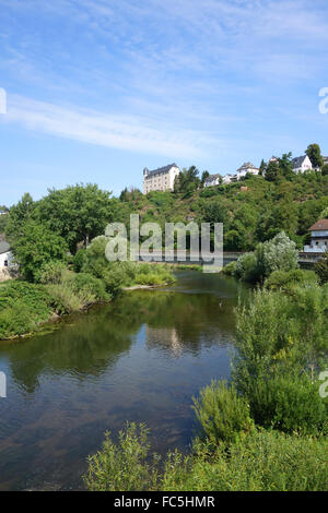 Runkel al fiume Lahn Germania ovest Foto Stock