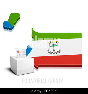 Ballotbox Guinea Equatoriale Foto Stock
