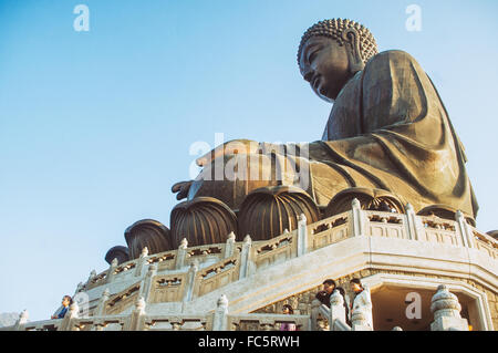 Tian Tan Buddha in Lantau Island Foto Stock