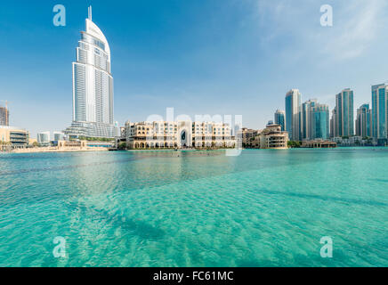 Dubai - Gennaio 10, 2015: l'indirizzo Hotel il 10 gennaio negli EMIRATI ARABI UNITI, Dubai. Indirizzo Hotel è popolare hotel a 5 stelle. Foto Stock