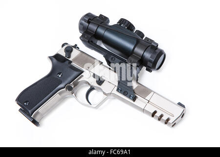 Pistola con ottica Foto Stock