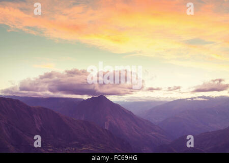 Le montagne in Bolivia Foto Stock