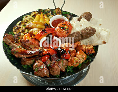 shish kebab mix Foto Stock