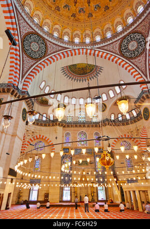 La Moschea di Suleymaniye in Istanbul Turchia Foto Stock