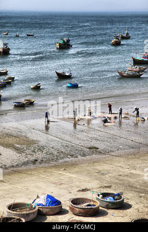 Mui Ne villaggio di pescatori Foto Stock