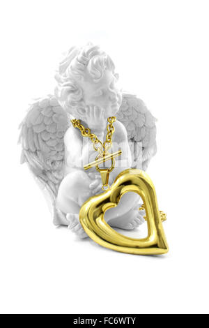 Acciaio inossidabile Collier cuore Foto Stock