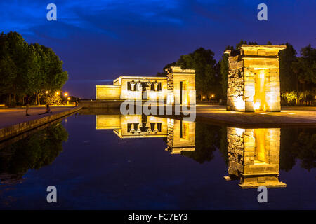 Temple de Debod Madrid Foto Stock