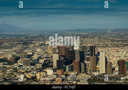 Vista aerea di Los Angeles cityscape, California, Stati Uniti Foto Stock