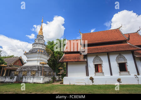 Vecchio tempio a Chiang Mai , della Thailandia Foto Stock