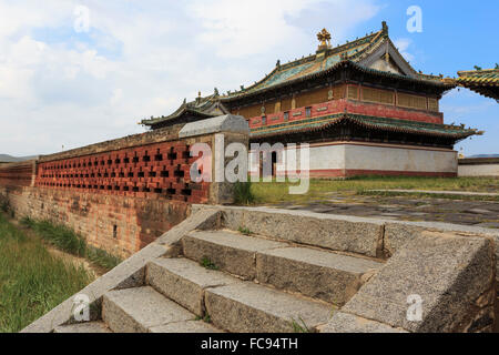 Zuu del Tempio del Buddha, Erdene Zuu Khiid, monastero Buddista, Kharkhorin (Karakorum), Mongolia centrale, Asia Centrale, Asia Foto Stock