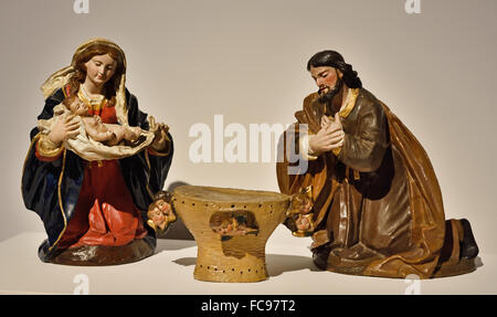 Nacimiento - Nascita del xviii secolo Abadia de Santa Ana del Cister, Malaga - Abbazia de Santa Ana del Cister, Malaga Spagna - Spagnolo Foto Stock