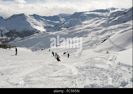 Bad Hofgastein (Austria). 11 gennaio 2016. Soleggiata giornata invernale nelle Alpi austriache. Foto Stock