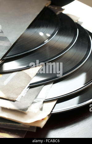 LPs e copertine Foto Stock