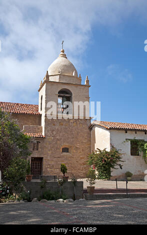 San Carlos Borromeo de Carmelo Missione, Carmel California. Foto Stock