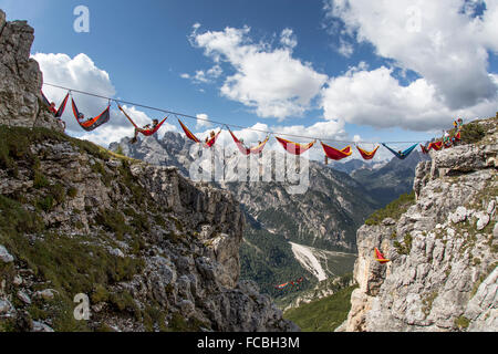 Monte Piana Amaca Azione 2014 Foto Stock