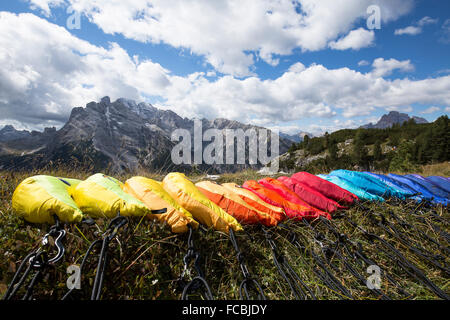 Monte Piana amaca sessione Foto Stock