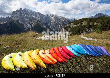 Monte Piana amaca sessione Foto Stock