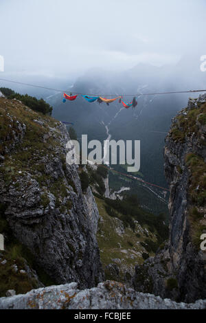 Monte Piana amaca sessione Foto Stock