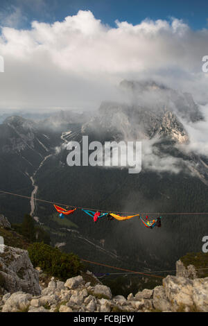 Monte Piana amaca sessione Foto Stock