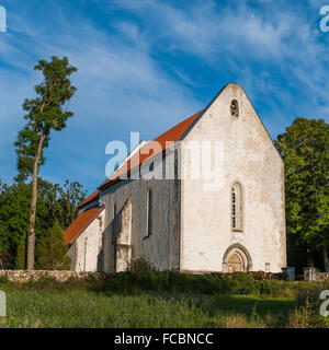 Karja chiesa in Saaremaa, Estonia. Foto Stock