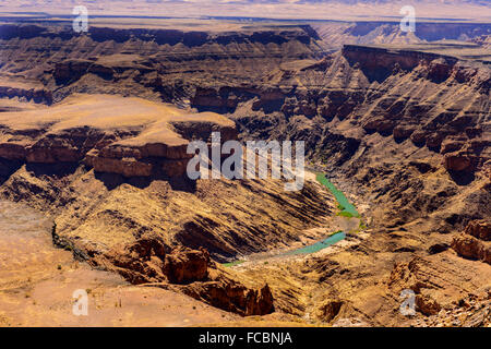 Il Fish River Canyon, Namibia Foto Stock