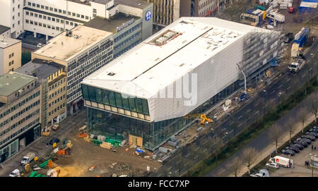 Vista aerea, DFB museo del calcio Dortmund, museo del calcio a Dortmund, Dortmund, la zona della Ruhr, Renania settentrionale-Vestfalia, Germania, Foto Stock