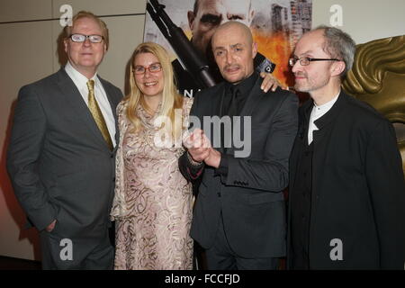 Londra, Regno Unito. Il 21 gennaio, 2016. Sean Cronin e ha amici assiste uccidere Kane Premiere del film in corrispondenza di BAFTA, 195 Piccadilly, Londra. Credito: Vedere Li/Alamy Live News Foto Stock