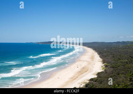 Byron Bay Tallow Beach a nord del New South Wales costa, Australia Foto Stock