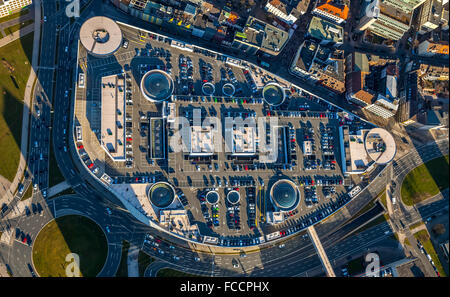 Vista aerea,Berliner Platz centro commerciale piazza Limbecker Platz ECE, Essen, la zona della Ruhr, Renania settentrionale-Vestfalia, Germania, Europa,aereo Foto Stock