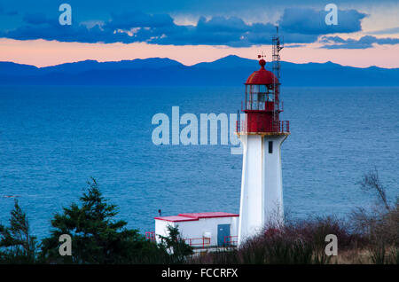 Sheringham Point Lighthouse, Shirley, British Columbia, Canada Foto Stock