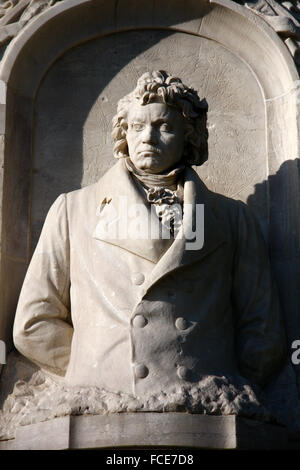 Ludwig van Beethoven - Denkmal im Berliner Tiergarten. Foto Stock