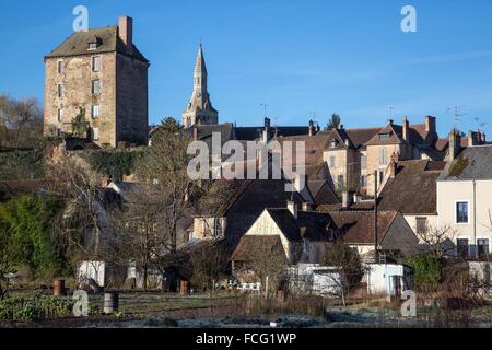 La provincia di Berry, George Sand's Black Valley Foto Stock