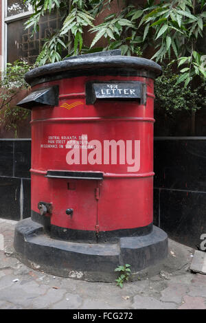 Letter Box, Kolkata (Calcutta), West Bengal, India. Foto Stock