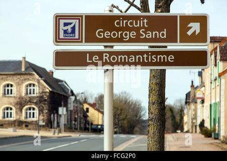 La provincia di Berry, George Sand's Black Valley Foto Stock