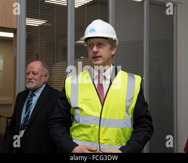 Orpington, Regno Unito, 22 Gennaio 2016,Jo Johnson MP apre la JTL apprendista centro di addestramento di Orpington Ken Credito: Keith Larby/Alamy Live News Foto Stock