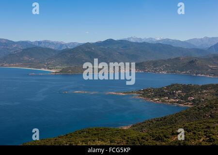 Illustrazione della Corsica meridionale (2A), Francia Foto Stock