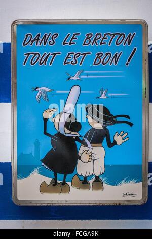 Illustrazione della Bretagna, (35) Ille et Vilaine, Francia Foto Stock