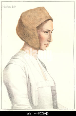 HOLBEIN-Henry VIII: Madre Jak, infermiere di re Edoardo VI (Bartolozzi) , 1884 Foto Stock