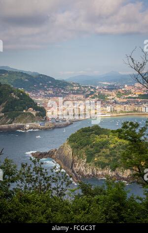 San Sebastiano, DONOSTIA, 2016 CAPITALE EUROPEA DELLA CULTURA, Paesi Baschi Foto Stock