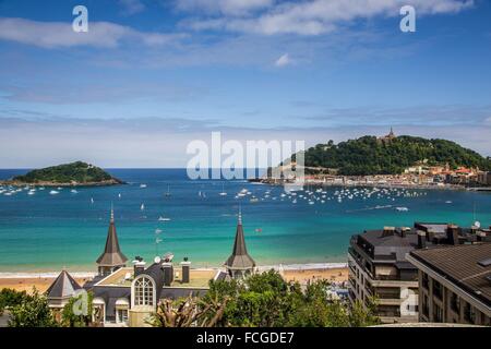 San Sebastiano, DONOSTIA, 2016 CAPITALE EUROPEA DELLA CULTURA, Paesi Baschi Foto Stock