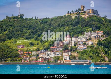 San Sebastiano, DONOSTIA, 2016 CAPITALE EUROPEA DELLA CULTURA, Paesi Baschi Foto Stock