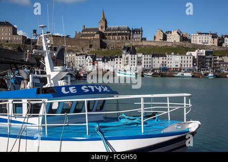 Illustrazione di Granville, Manche, Francia Foto Stock