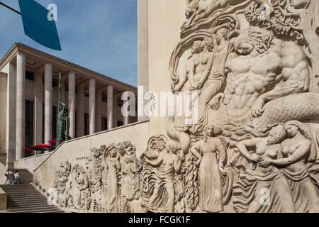 Illustrazione della città di Parigi (75), Francia Foto Stock