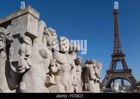 Illustrazione della città di Parigi (75), Francia Foto Stock