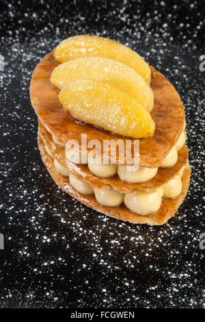 I piatti dal ricettario da Laurent clemente, chef stella Michelin, Chartres, Francia Foto Stock