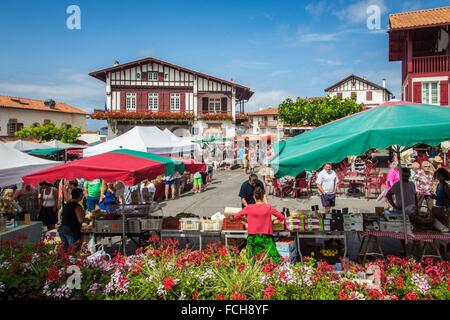 Illustrazione Paese basco, (64) PYRENEES-ATLANTIQUES, Aquitaine, Francia Foto Stock